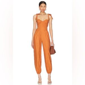 TULAROSA Kylo Jumpsuit Burnt Orange Size XS